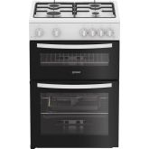 Indesit IDG6GW Freestanding 60cm Gas Double Cooker - White