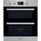 Indesit Aria IDU 6340 IX Electric Built-Under Oven - Stainless Steel and Black
