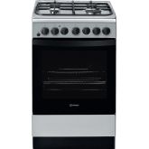 Indesit IS5G4PHSS/UK Dual Fuel Cooker - Stainless Steel