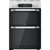 Hotpoint HDM67G9C2CW/UK Double Dual Fuel Cooker - White