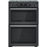 Hotpoint CD67G0C2CA/UK Gas Freestanding 60cm Double Cooker - Dark Grey