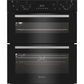 Indesit DUI10DB Built-In Double Oven - Black