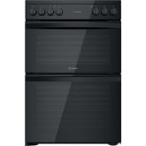 Indesit ID67V9KMB/UK Double Cooker - Black