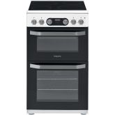 Hotpoint HD5V93CCW/UK Electric Freestanding Double Cooker - White