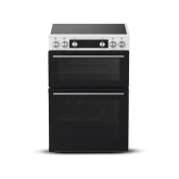 Montpellier MDAFCD60FW 60cm Double Ceramic Cooker - White
