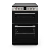 Montpellier MDOI60FS 60cm Induction Double Cooker - Silver