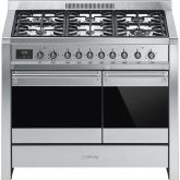 Smeg A2-81 100cm Opera Dual Fuel Range Cooker, Stainless Steel