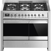 Smeg A2PY-81 100cm Opera Dual Fuel Range Cooker, Stainless Steel