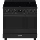 Smeg C92IPN2 90cm Classic Pyrolytic Induction Range Cooker - Matt Black