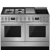 Smeg CPF120IGMPX 120cm Portofino Dual Fuel Range Cooker, Stainless Steel