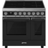 Smeg CPF92IMA 90cm Portofino Electric Range Cooker, Anthracite