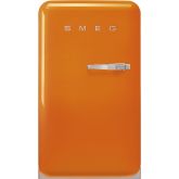 Smeg FAB10LOR5 55cm Fridge with Icebox Left Hand Hinge, Orange