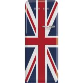 Smeg FAB28LDUJ5 60cm 50s Style Left Hand Hinge Fridge with Icebox, Union Jack
