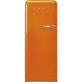 Smeg FAB28LOR5 60cm 50s Style Left Hand Hinge Fridge with Icebox, Orange