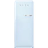 Smeg FAB28LPB5UK 60cm 50s Style Left Hand Hinge Fridge with Icebox, Pastel Blue