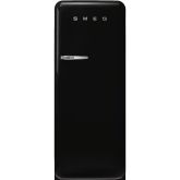 Smeg FAB28RBL5UK 60cm 50s Style Right Hand Hinge Fridge with Icebox, Black