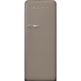 Smeg FAB28RDTP5 60cm 50s Style Right Hand Hinge Fridge with Icebox, Taupe
