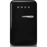 Smeg FAB5LBL5 40cm Small 50s Style Left Hand Hinged Minibar, Black