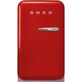 Smeg FAB5LRD5 40cm Small 50s Style left Hand Hinged Minibar, Red
