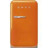 Smeg 40cm 50's Style Small Right Hand Hinged Minibar, Orange