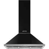Smeg KPF9BL 90cm Portofino Chimney Hood, Black