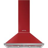 Smeg KPF9RD 90cm Portofino Chimney Hood, Red