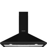Smeg KSED95NEE 90cm Chimney Hood, Black
