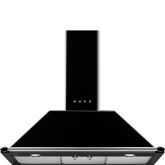 Smeg KT90BLE 90cm Victoria Chimney Hood, Black