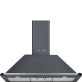 Smeg KT90GRE 90cm Victoria Chimney Hood, Slate Grey