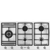 Smeg PS906-5 Gas Hob, Stainless Steel