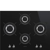 Smeg PV364LCN Gas Hob, Black