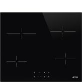 Smeg SE264TD1 60cm 4 Zone Straight Edge Glass Ceramic Hob with Touch