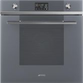 Smeg SO6102M2S 60cm Linea Speedwave XL Combi Microwave, Silver Glass