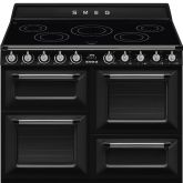 Smeg TR4110IBL2 110cm Victoria Electric Range Cooker, Black