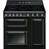 Smeg TR93IBL2 90cm Victoria Electric Range Cooker, Black