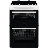 AEG CCX6501ACW Ceramic Electric Cooker with Double Oven