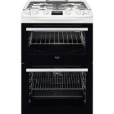 AEG CKX6540ACW Dual Fuel Cooker with Double Oven - White