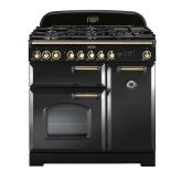 Rangemaster CDL90DFFCB/B 90cm Dual Fuel Range Cooker
