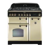 Rangemaster CDL90DFFCR/B 90cm Dual Fuel Range Cooker