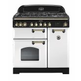 Rangemaster CDL90DFFWH/B 90cm Dual Fuel Range Cooker