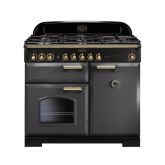 Rangemaster CDL100DFFSL/B 100cm Dual Fuel Range Cooker