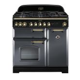 Rangemaster CDL90DFFSL/B 90cm Dual Fuel Range Cooker