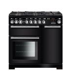 Rangemaster EDL90DFFBL/C Encore Deluxe 90 Dual Fuel Range Cooker