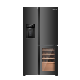 Tesla T530TDBG Level 3 T Door Fridge Freezer with Ice and Water - Black