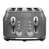 Rangemaster RMCL4S201GY Classic 4 Slice Toaster - Matt Slate Grey