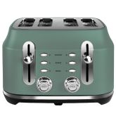 Rangemaster RMCL4S201MG Classic Collection 4 Slice Toaster - Mineral Green