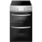 AMICA AFC502SS 50Cm Double Oven Ceramic Cooker