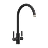 Rangemaster TID1MB/ INTENSE DUAL LEVER TAP MATT BLACK