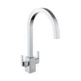 Rangemaster TQUADDLCM/ Quad Dual Lever Monobloc Tap - Chrome Finish