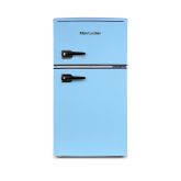 Montpellier MAB2035EPB Retro Undercounter Fridge Freezer In Pastel Blue